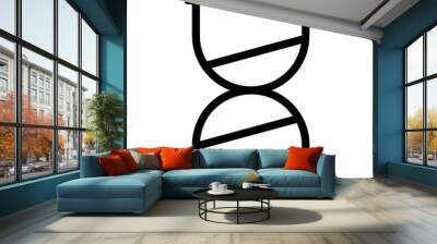 hourglass line icon Wall mural