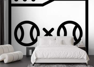 match line icon Wall mural