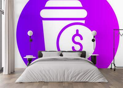 money gradient icon Wall mural