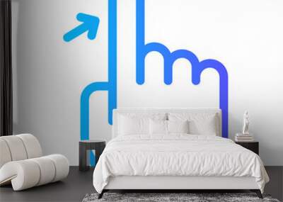 pinch gradient icon Wall mural