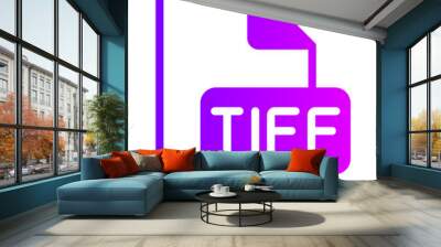 tiff gradient icon Wall mural