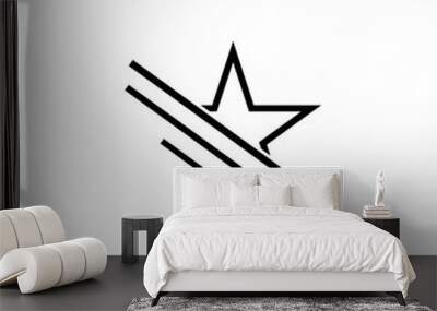 Star Logo Template vecto Wall mural