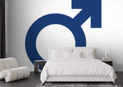 male gender sign symbol template Wall mural