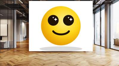 Art illustration Design Emoji face expression symbol emoticon of smile affected Wall mural