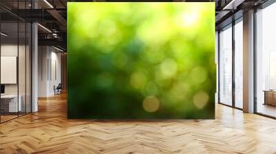 beautiful green natural background Wall mural