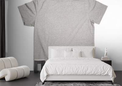 blank grey t-shirt on white background Wall mural