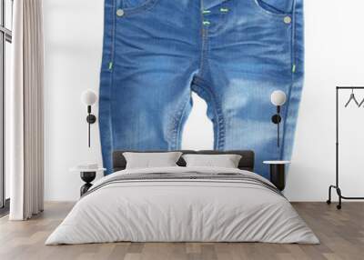 child denim isolated on white Wall mural