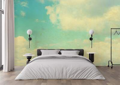 Clouds on blue sky Wall mural