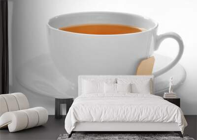 cup of tea isolated on white background Wall mural