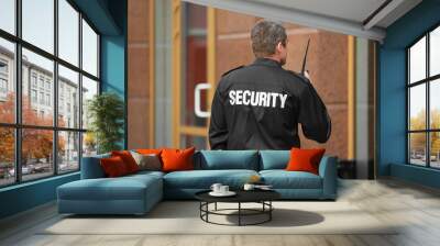 Male security guard, outdoor Wall mural