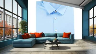 New man shirt on white background Wall mural