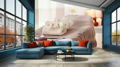 Place for relaxation in wellness center on blurred background Wall mural