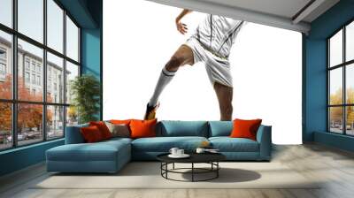 professional football player on white background Wall mural