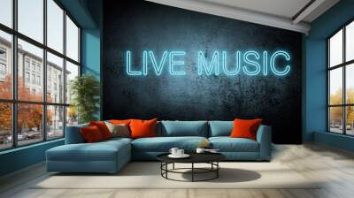 text life music made of vector design element Wall mural