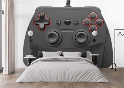 Video game controller on white background Wall mural