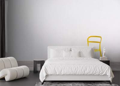 Yellow chair in light room interior Wall mural