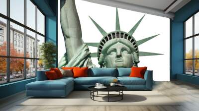 statue of liberty isolated Wall mural