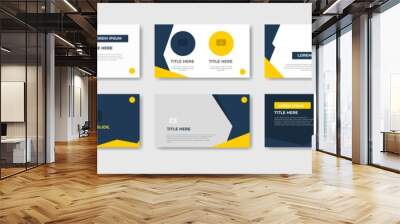 Business presentation template design. Minimalis, modern and keynote vector illustration	 Wall mural