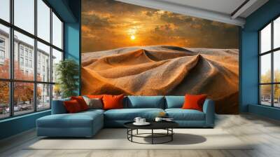 Beautiful Sand dune desert landscape in Dammam -Saudi Arabia. Wall mural