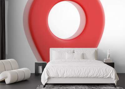 Location Pin 3d Illustration Wall mural