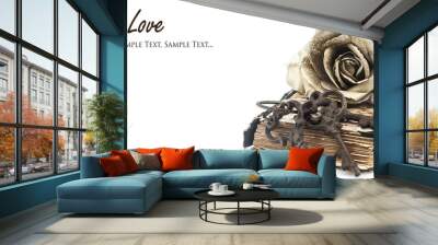 romance is the key to love Wall mural