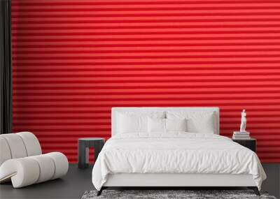 corrugated red paper background texture Wall mural