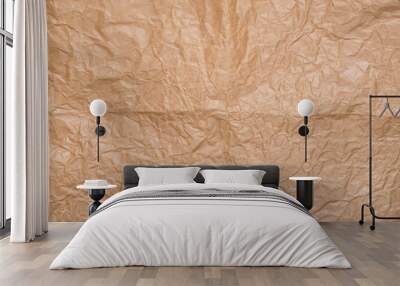 creased brown paper background Wall mural