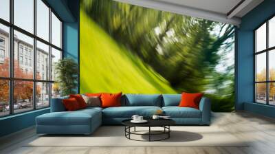 motion blurred spring landscape Wall mural