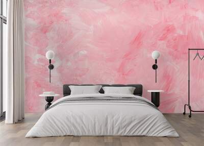 pink painted background texture Wall mural