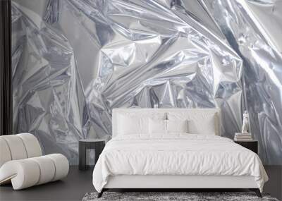 silver  foil background Wall mural