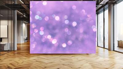 violet blurred background with bokeh lights Wall mural