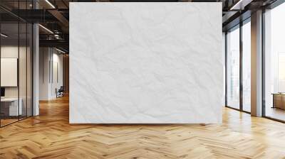 white creased tissue paper texture background Wall mural