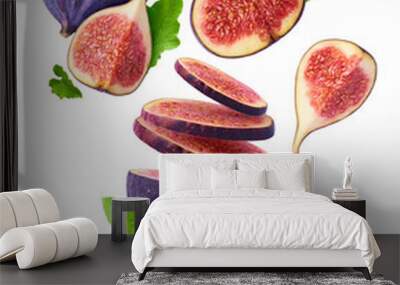 Fresh juice ripe fig Wall mural