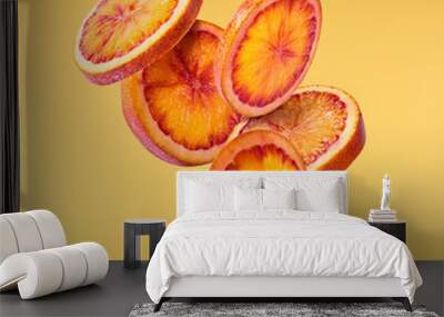 Fresh ripe blood orange Wall mural