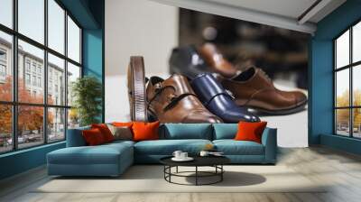 Men elegant shoes Wall mural