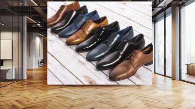 Men shoes collection - different models and colors Wall mural