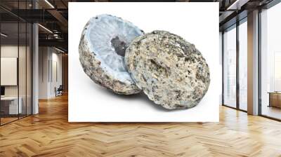 Crystal geode divided in two parts Wall mural