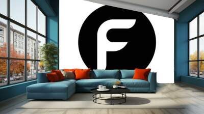 letter f design business logo vector Wall mural