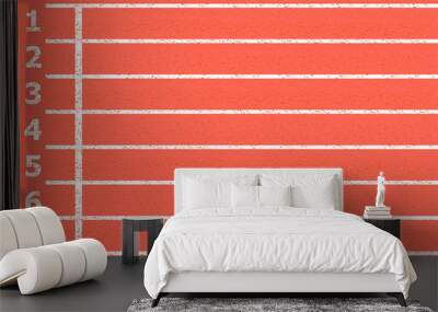 Running track vector Wall mural