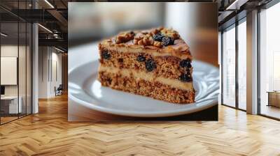 yummy walnut and raisin cake Wall mural