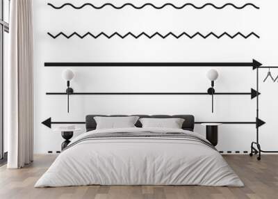 Line Arrow Ornament Wall mural