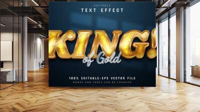 King gold text effect editable Wall mural