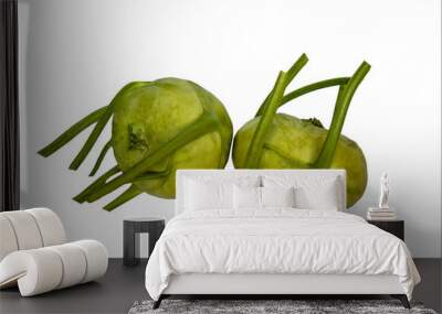 Healthy and tasty kohlrabi.Raw.Macro.Image Wall mural