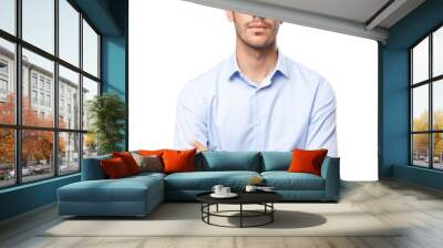 satisfied young businessman Wall mural