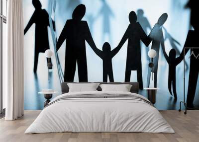 paper people Wall mural