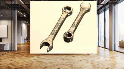 two wrench Wall mural