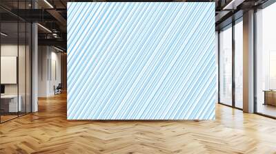 illustration of vector background with blue colored striped pattern Wall mural