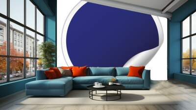 Red round sticker Wall mural