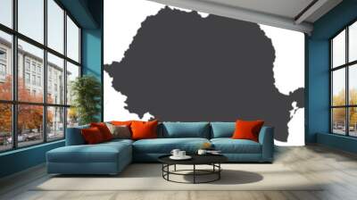 set of 3 maps of Romania - vector illustrations	
 Wall mural