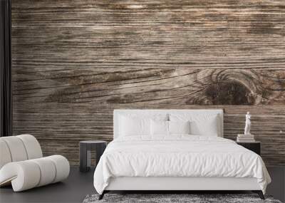 Texture of old wood plank surface background Wall mural